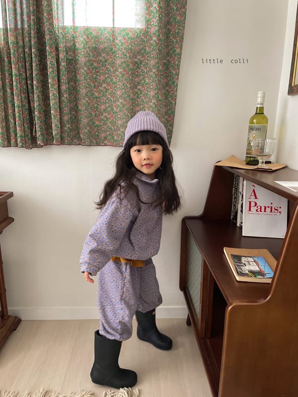LITTLE COLLI - Korean Children Fashion - #Kfashion4kids - Fall Flower Top Bottom Set - 11