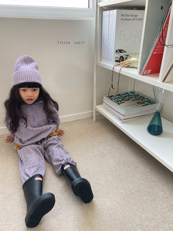LITTLE COLLI - Korean Children Fashion - #Kfashion4kids - Fall Flower Top Bottom Set - 2
