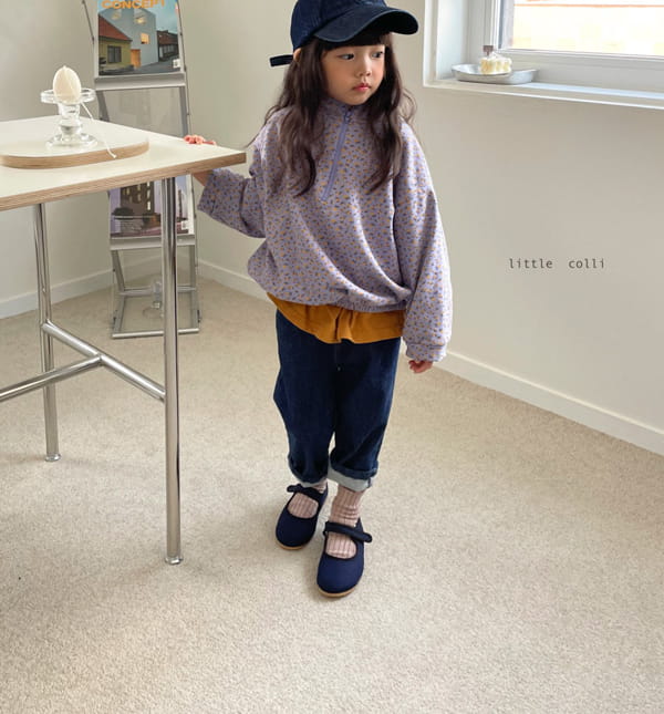 LITTLE COLLI - Korean Children Fashion - #Kfashion4kids - Fall Flower Top Bottom Set - 3