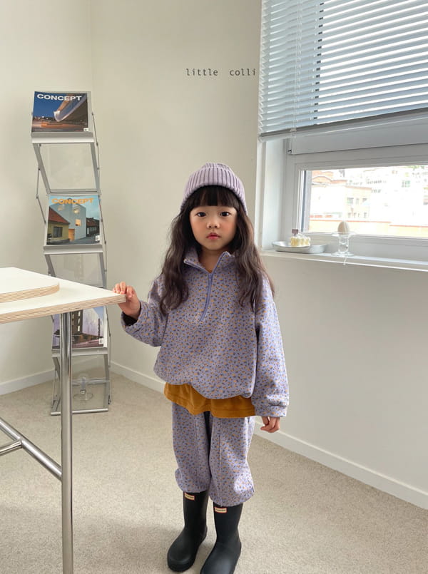 LITTLE COLLI - Korean Children Fashion - #Kfashion4kids - Fall Flower Top Bottom Set - 8