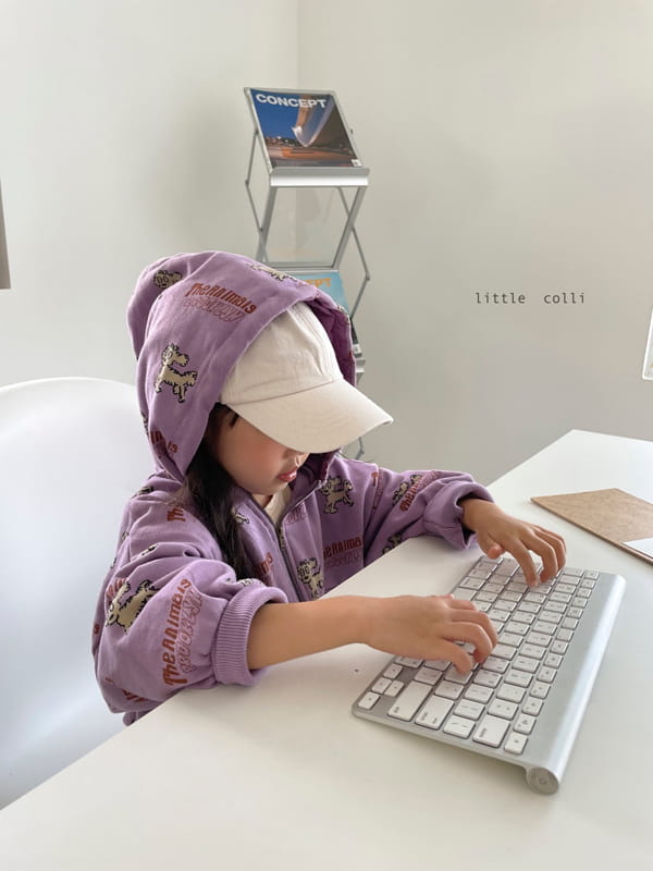 LITTLE COLLI - Korean Children Fashion - #Kfashion4kids - Puppy Hood Zip-up Jacket - 9