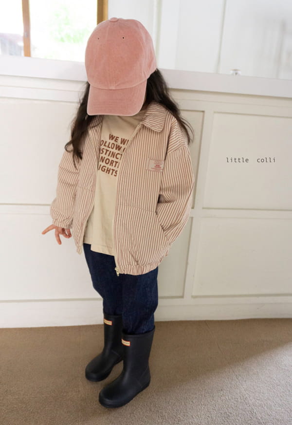 LITTLE COLLI - Korean Children Fashion - #Kfashion4kids - Fall Peach Tee - 2