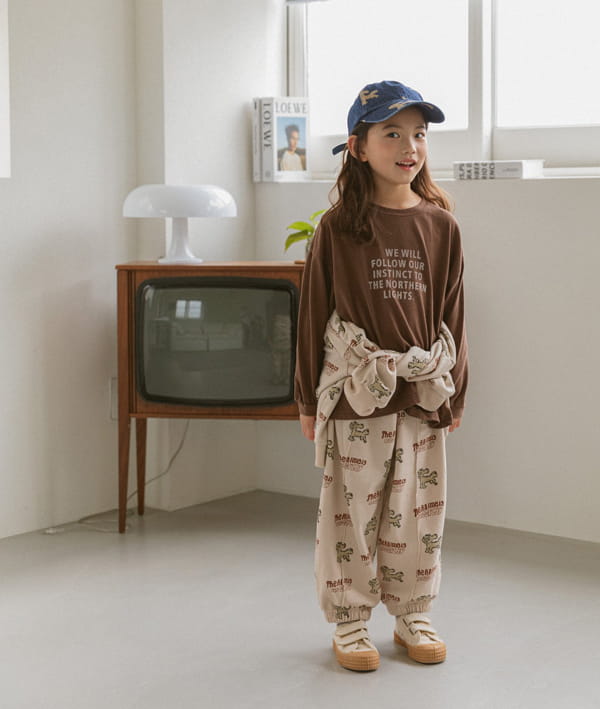 LITTLE COLLI - Korean Children Fashion - #Kfashion4kids - Fall Peach Tee - 8