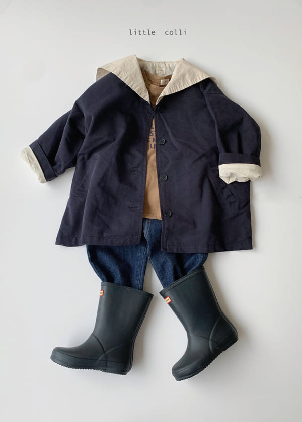 LITTLE COLLI - Korean Children Fashion - #Kfashion4kids - Sailor Trench Coat - 12