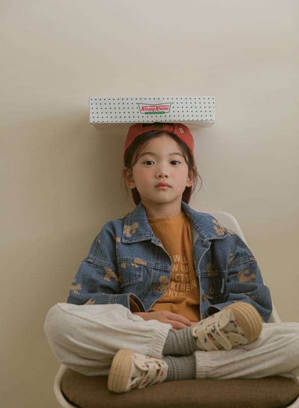 LITTLE COLLI - Korean Children Fashion - #Kfashion4kids - Puppy Denim Jacket - 10