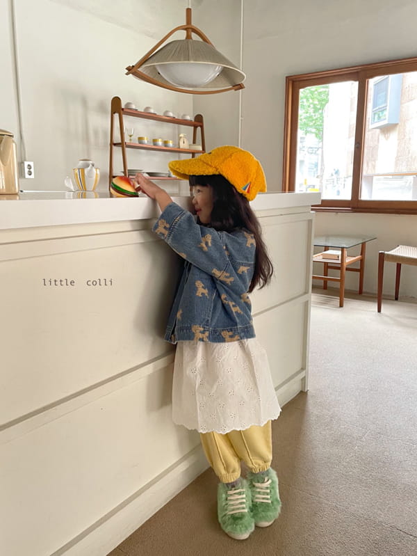 LITTLE COLLI - Korean Children Fashion - #Kfashion4kids - Puppy Denim Jacket - 11