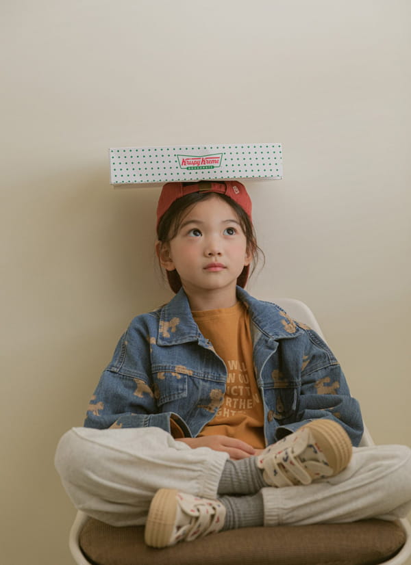 LITTLE COLLI - Korean Children Fashion - #Kfashion4kids - Puppy Denim Jacket - 2
