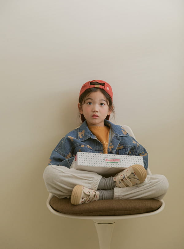LITTLE COLLI - Korean Children Fashion - #Kfashion4kids - Puppy Denim Jacket - 6