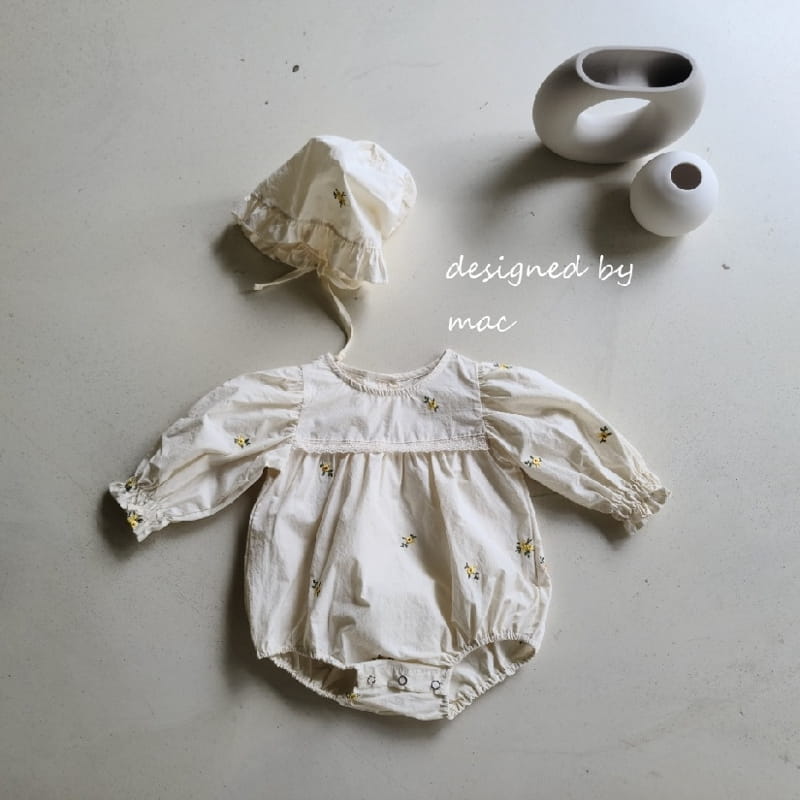 MAC - Korean Children Fashion - #Kfashion4kids - Embroidery Angel Bodysuit - 2