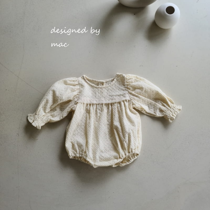 MAC - Korean Children Fashion - #Kfashion4kids - Embroidery Angel Bodysuit - 3