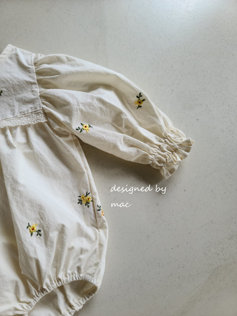 MAC - Korean Children Fashion - #Kfashion4kids - Embroidery Angel Bodysuit - 7