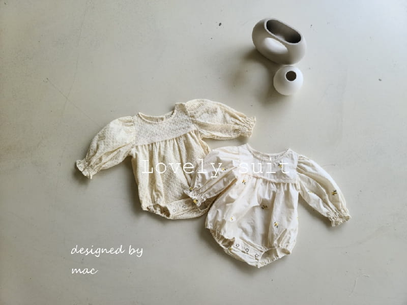MAC - Korean Children Fashion - #Kfashion4kids - Embroidery Angel Bodysuit - 8