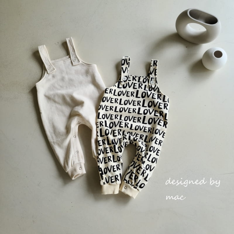 MAC - Korean Children Fashion - #Kfashion4kids - Tery Dungarees Bodysuit