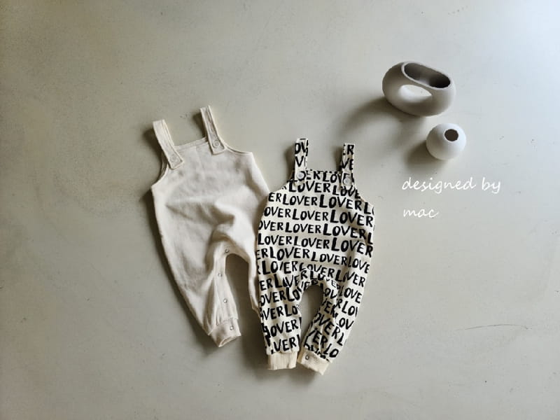 MAC - Korean Children Fashion - #Kfashion4kids - Tery Dungarees Bodysuit - 10