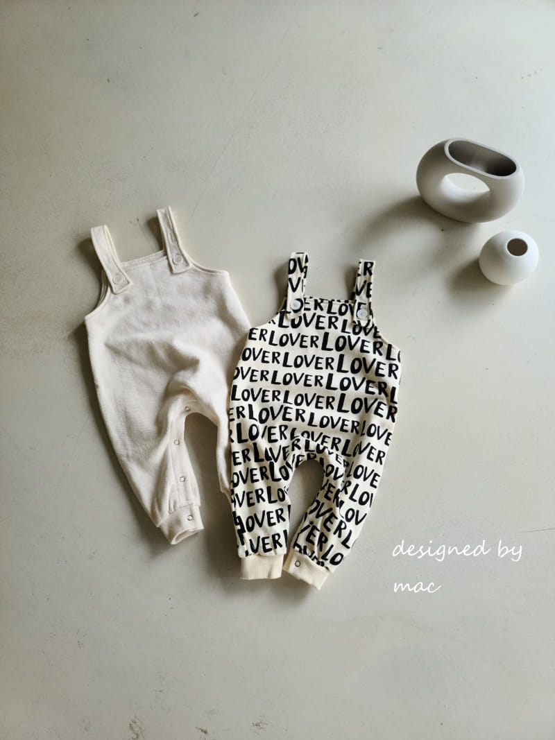 MAC - Korean Children Fashion - #Kfashion4kids - Tery Dungarees Bodysuit - 11