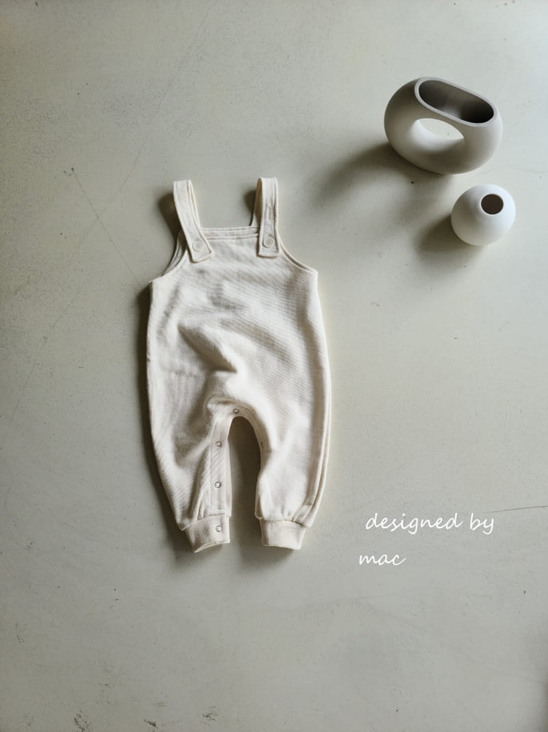 MAC - Korean Children Fashion - #Kfashion4kids - Tery Dungarees Bodysuit - 12