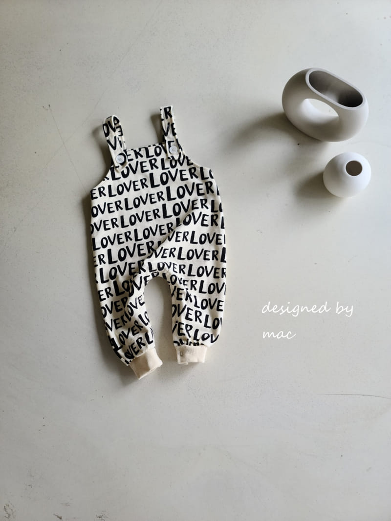 MAC - Korean Children Fashion - #Kfashion4kids - Tery Dungarees Bodysuit - 5