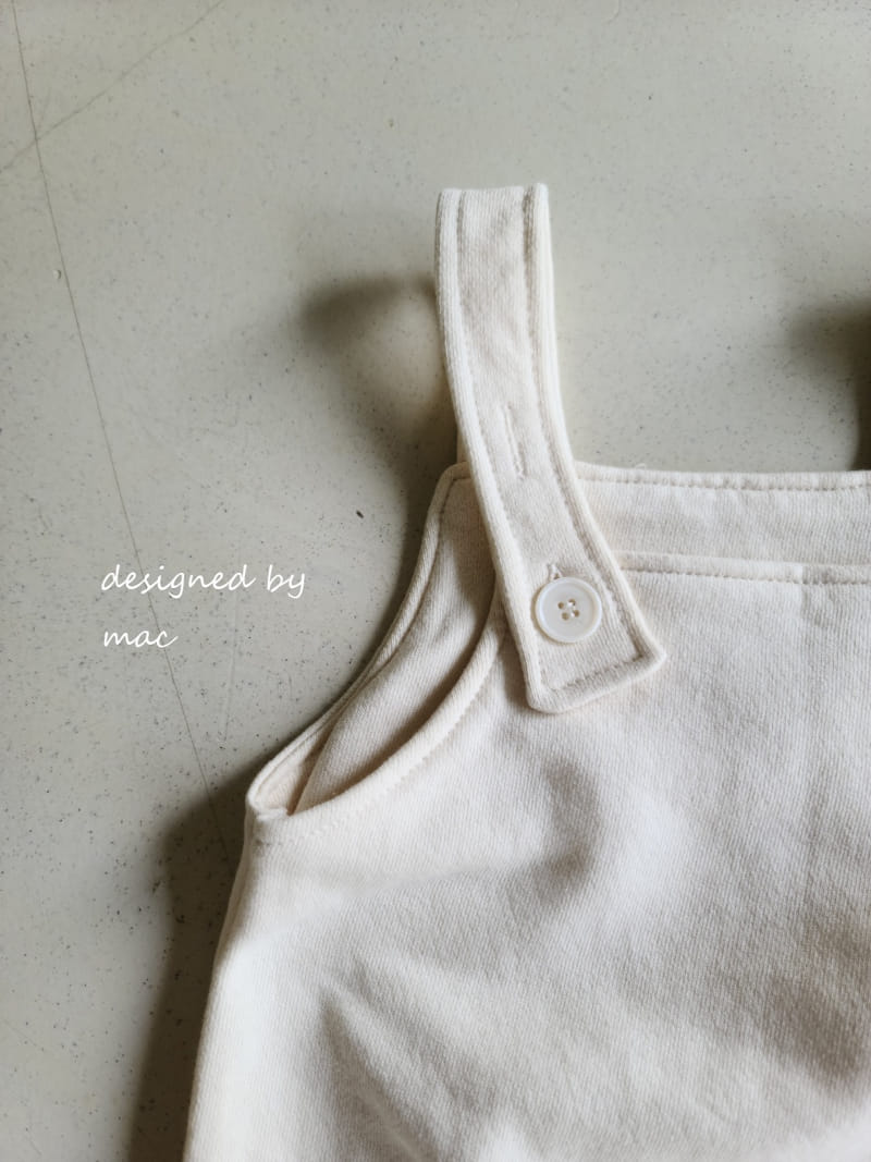 MAC - Korean Children Fashion - #Kfashion4kids - Tery Dungarees Bodysuit - 6