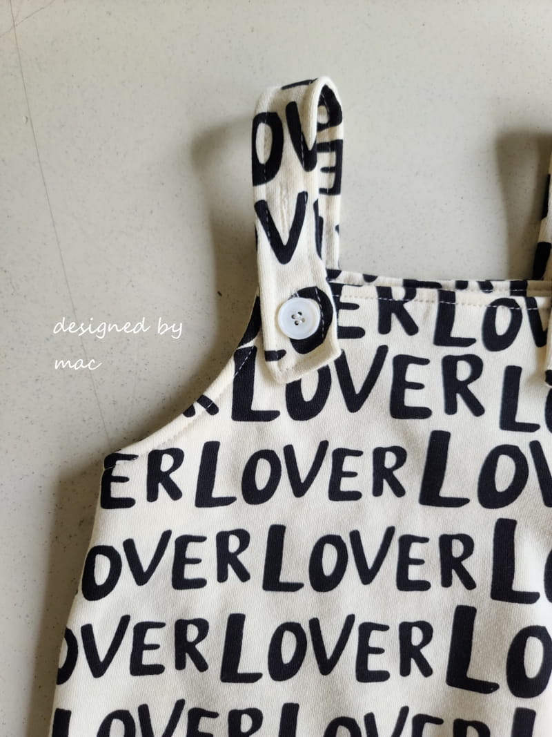 MAC - Korean Children Fashion - #Kfashion4kids - Tery Dungarees Bodysuit - 9