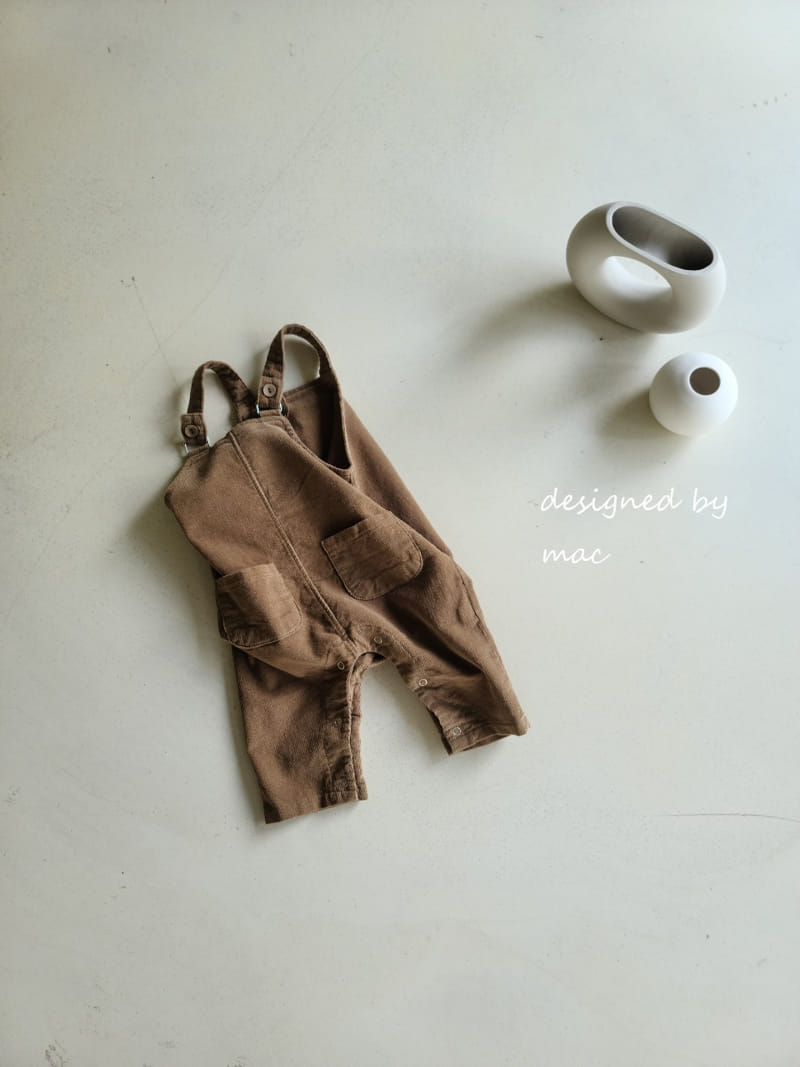 MAC - Korean Children Fashion - #Kfashion4kids - Pocket Dungarees Bodysuit - 10