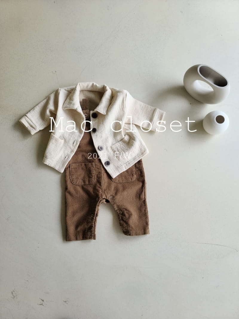 MAC - Korean Children Fashion - #Kfashion4kids - Pocket Dungarees Bodysuit - 2