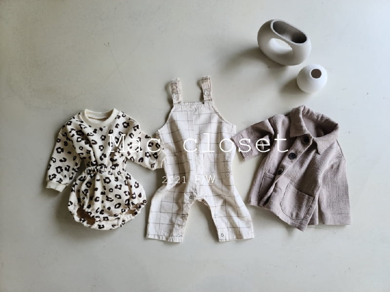 MAC - Korean Children Fashion - #Kfashion4kids - Pocket Dungarees Bodysuit - 3