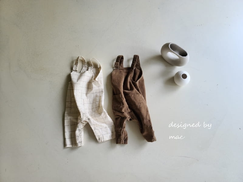 MAC - Korean Children Fashion - #Kfashion4kids - Pocket Dungarees Bodysuit - 8