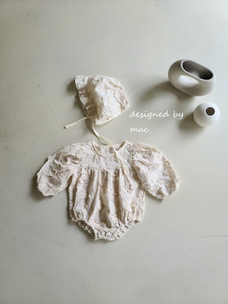 MAC - Korean Children Fashion - #Kfashion4kids - Solid Flower Bodysuit - 10