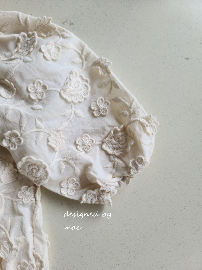 MAC - Korean Children Fashion - #Kfashion4kids - Solid Flower Bodysuit - 5