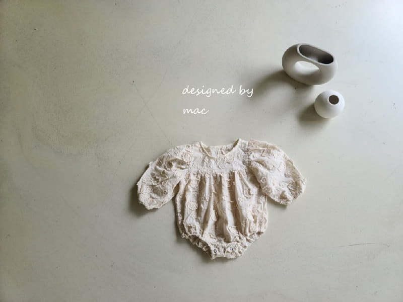 MAC - Korean Children Fashion - #Kfashion4kids - Solid Flower Bodysuit - 8