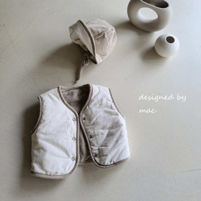 MAC - Korean Children Fashion - #Kfashion4kids - Reversible Vest with Bonnet