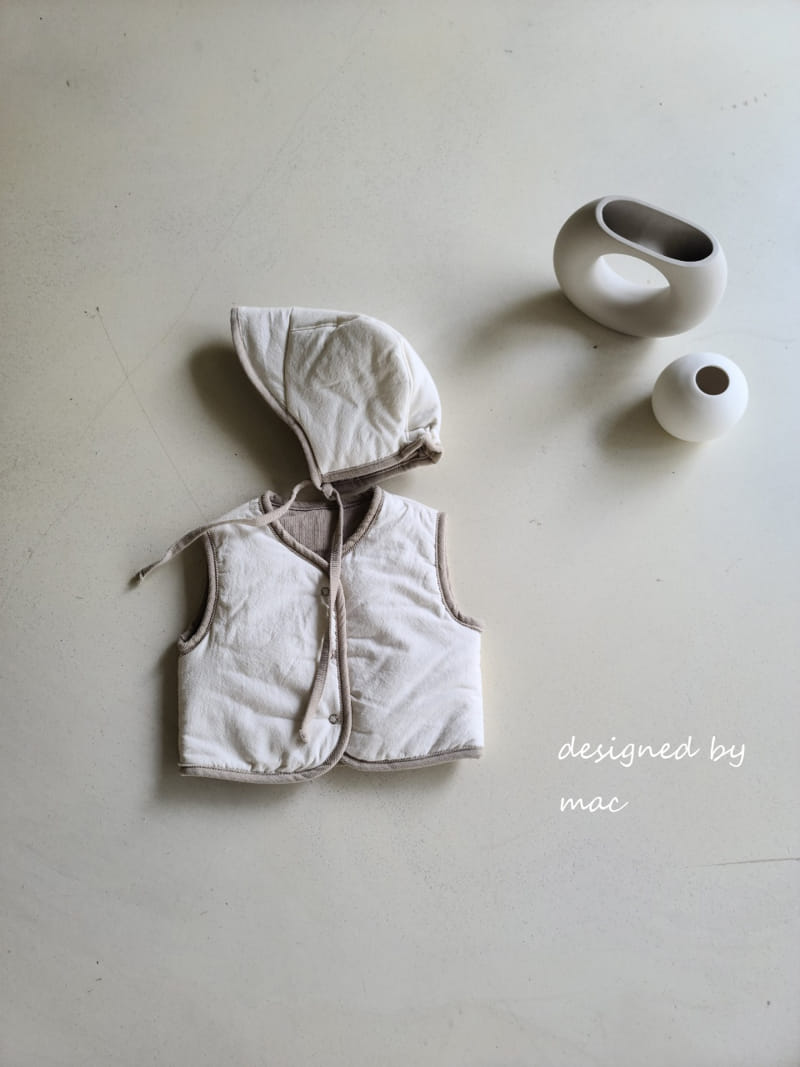 MAC - Korean Children Fashion - #Kfashion4kids - Reversible Vest with Bonnet - 3