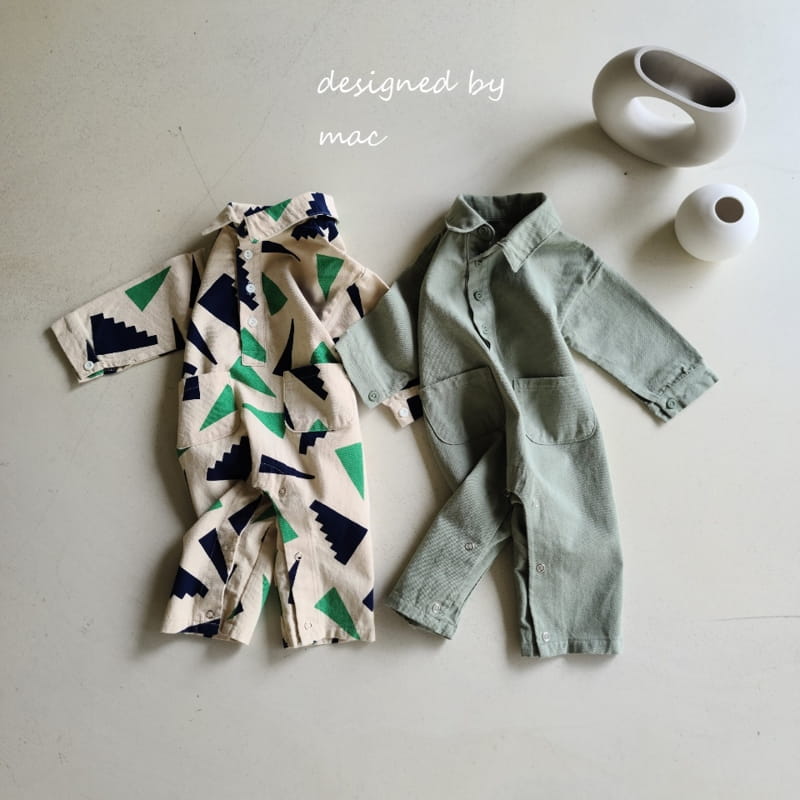 MAC - Korean Children Fashion - #Kfashion4kids - Collar Jumpsuit