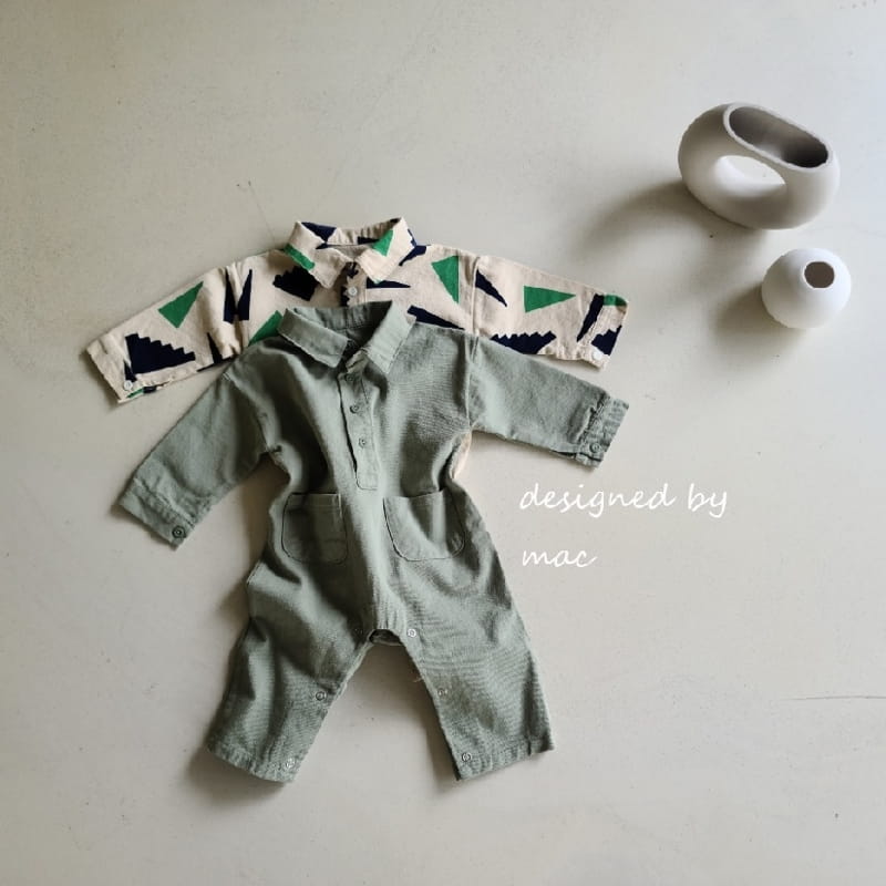 MAC - Korean Children Fashion - #Kfashion4kids - Collar Jumpsuit - 2