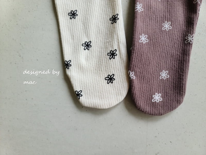 MAC - Korean Children Fashion - #Kfashion4kids - Flower Foot Leggings - 5