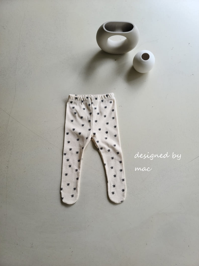 MAC - Korean Children Fashion - #Kfashion4kids - Flower Foot Leggings - 8