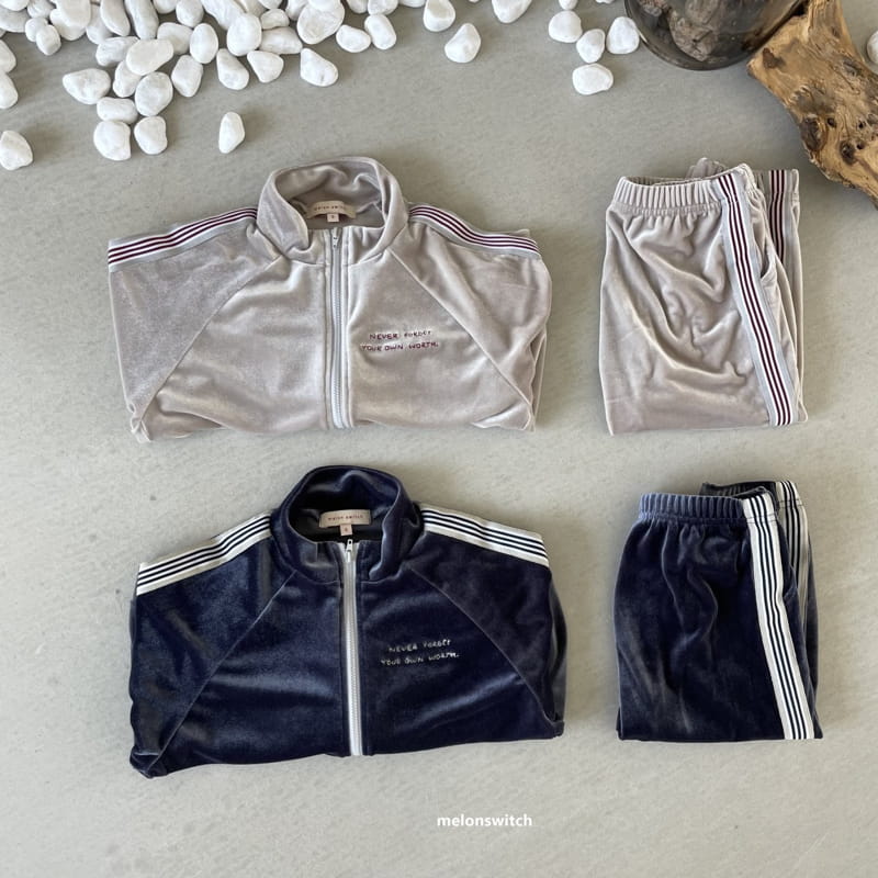 MELON SWITCH - Korean Children Fashion - #Kfashion4kids - Velvet Zip-up Top - 4