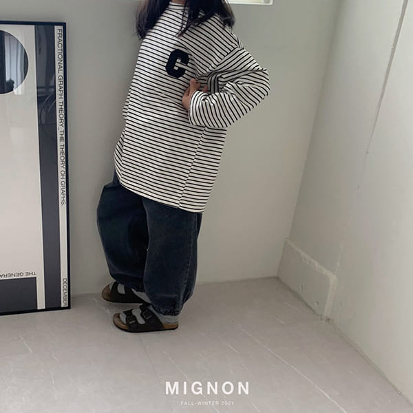 MIGNON - Korean Children Fashion - #Kfashion4kids - Lettering Embroidery Tee - 10
