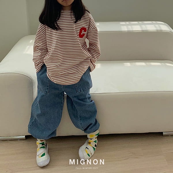 MIGNON - Korean Children Fashion - #Kfashion4kids - Lettering Embroidery Tee - 12