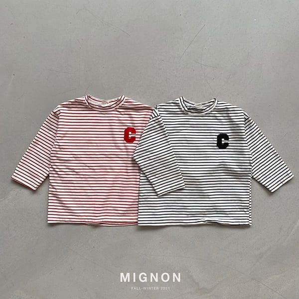 MIGNON - Korean Children Fashion - #Kfashion4kids - Lettering Embroidery Tee - 2