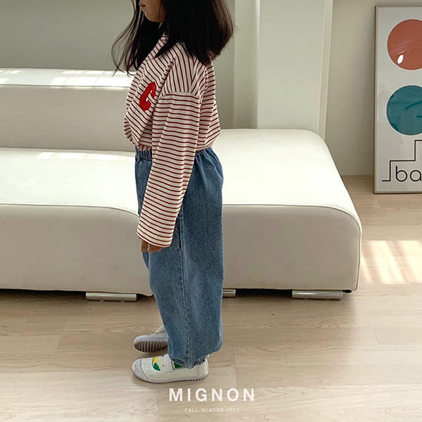MIGNON - Korean Children Fashion - #Kfashion4kids - Lettering Embroidery Tee - 4