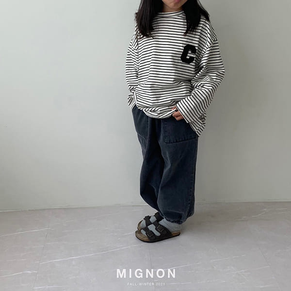 MIGNON - Korean Children Fashion - #Kfashion4kids - Lettering Embroidery Tee - 9