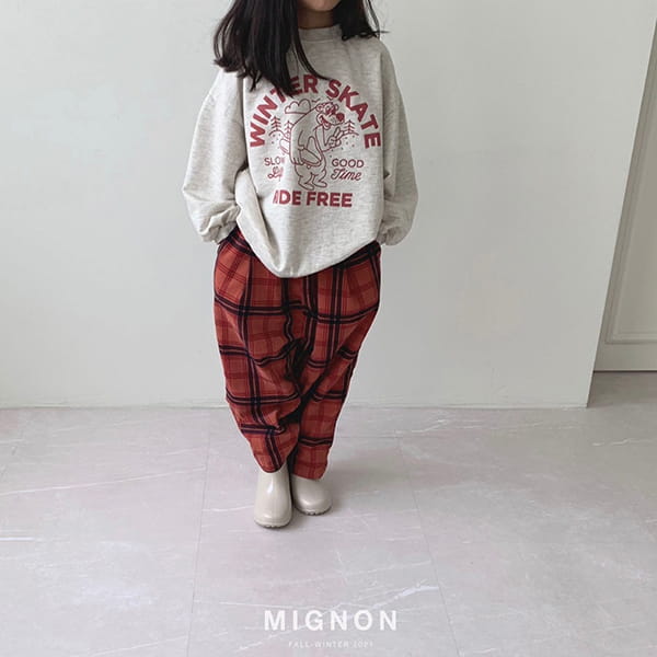 MIGNON - Korean Children Fashion - #Kfashion4kids - Farm's Check Pants - 10