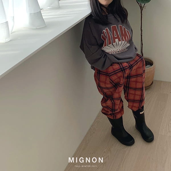 MIGNON - Korean Children Fashion - #Kfashion4kids - Farm's Check Pants - 6