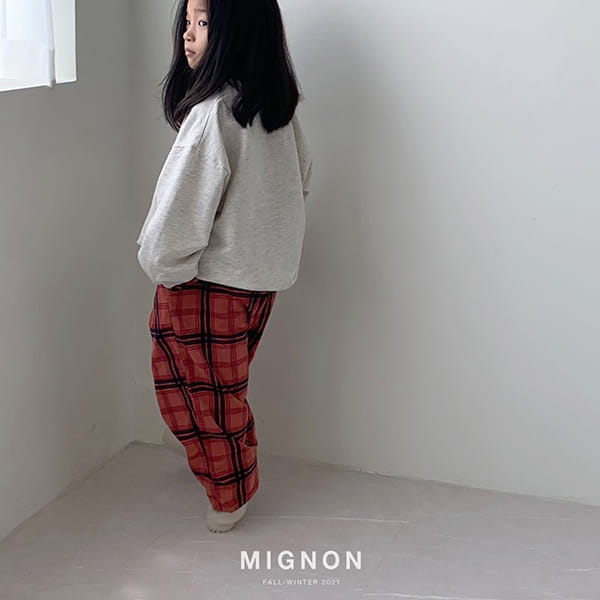 MIGNON - Korean Children Fashion - #Kfashion4kids - Farm's Check Pants - 9
