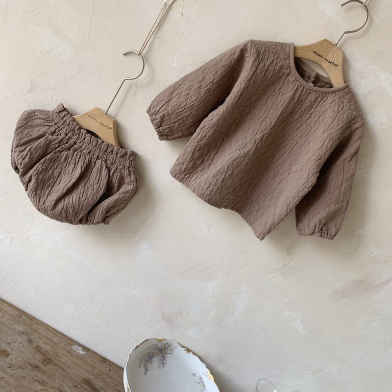 MIMI MARKET - Korean Children Fashion - #Kfashion4kids - Dia Top Bottom Set - 4