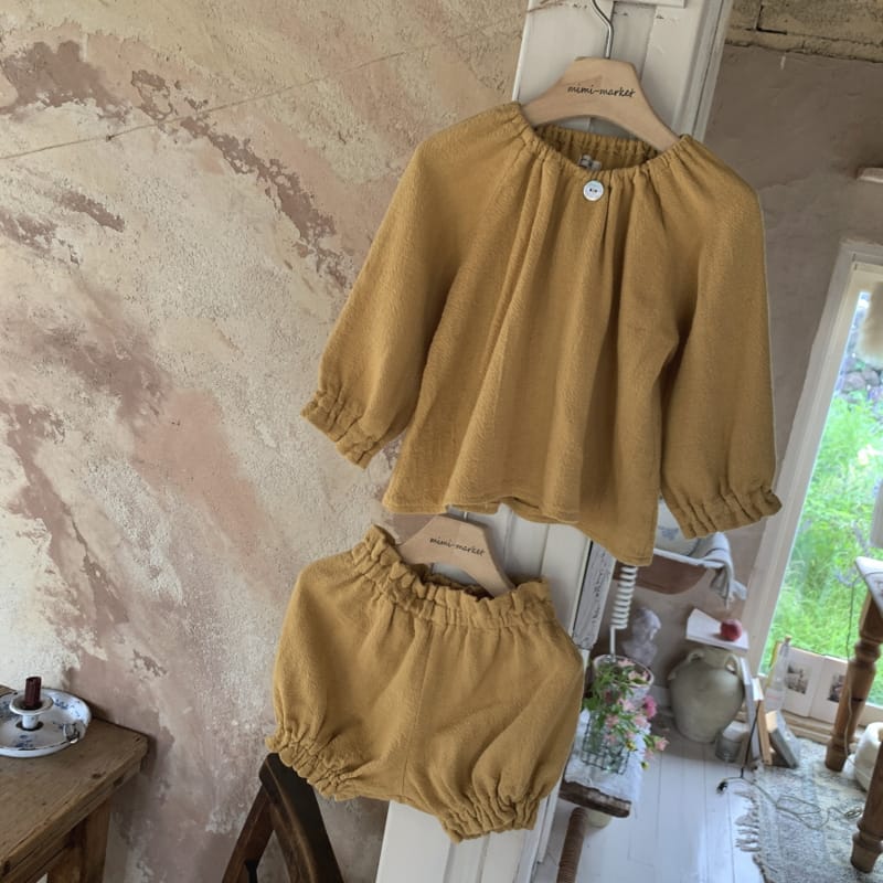 MIMI MARKET - Korean Children Fashion - #Kfashion4kids - Acnea Top Bottom Set - 6
