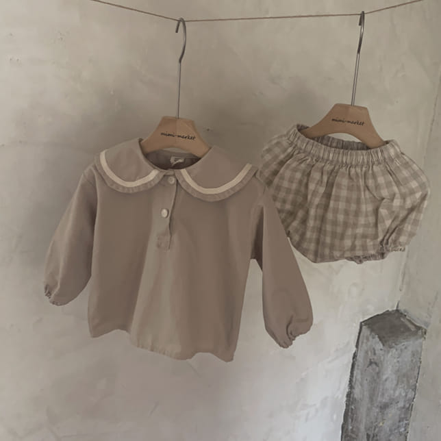 MIMI MARKET - Korean Children Fashion - #Kfashion4kids - Sailor Top Bottom Set - 4