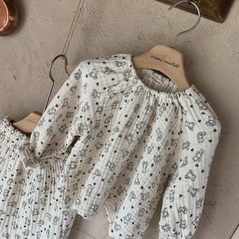 MIMI MARKET - Korean Children Fashion - #Kfashion4kids - Gumi Top Bottom Set - 10