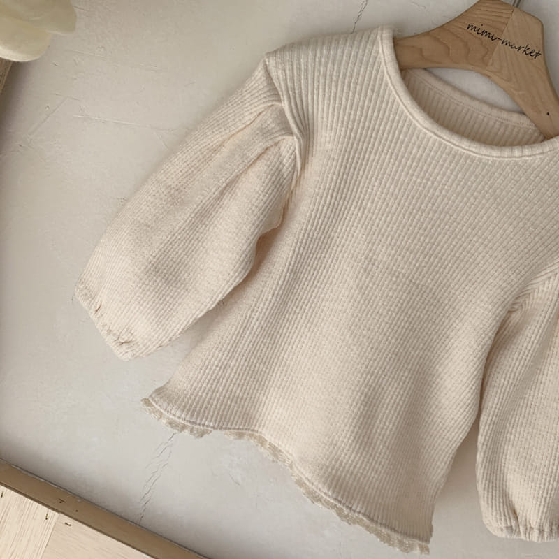 MIMI MARKET - Korean Children Fashion - #Kfashion4kids - Lace Rib Tee - 10